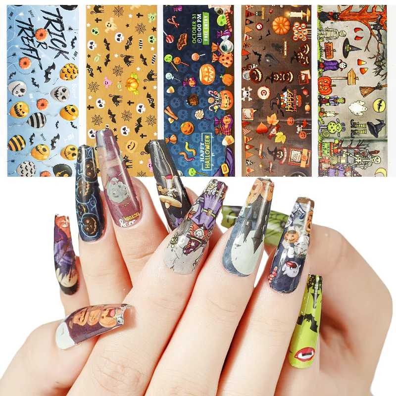 3d Nail Sticker Christmas Starry Sky Series Nail Art Decals Tips Nail Art Decoration Halloween Nail Art Decoration Nail Glitter Aliexpress