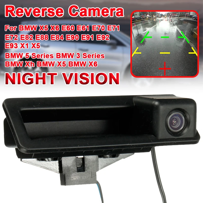 Rear View Reversing Parking Camera LED For BMW 3 5 Series X5 X6 E39 E46 E60 E90 
