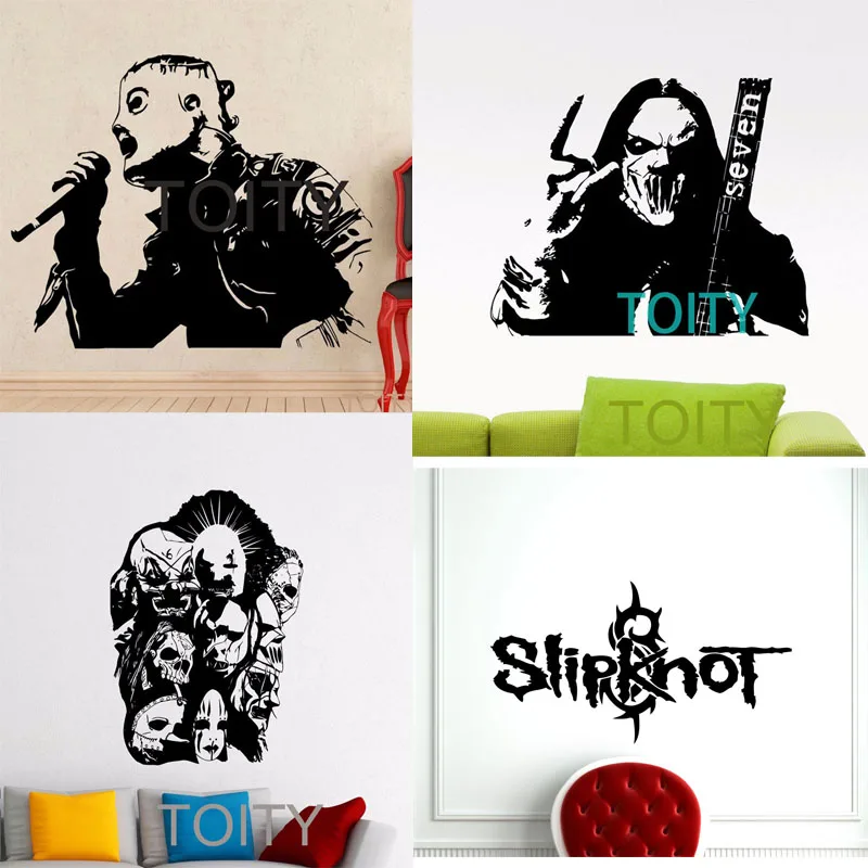 

17 Designs Slipknot Wall Sticker Corey Taylor Poster Mick Thompson Paul Gray Shawn Crahan Vinyl Decal James Root Chris Fehn