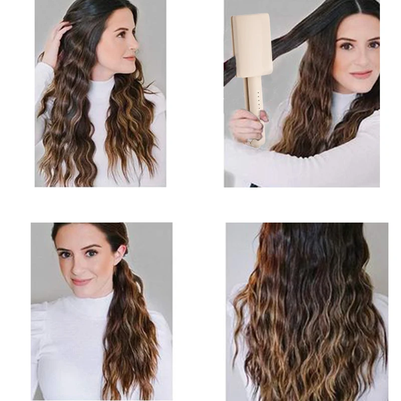 Triple Barrel Hair Curling Wand Ceramic Glaze Hair Care Curling Iron Curler Roller Corrugation Waver Curly Styling Tool