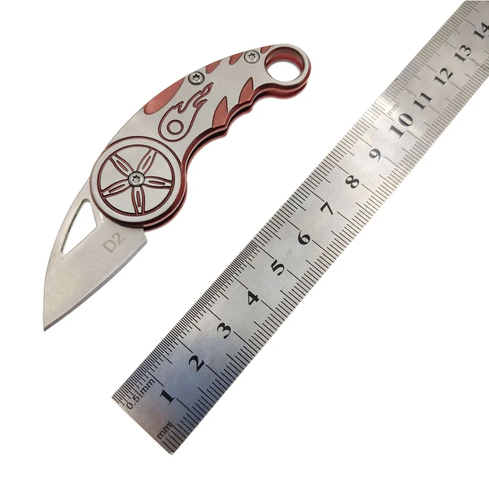 swayboo D2 blade Stainless steel Mini outdoor Hot Wheel Folding knife Hanging EDC Tool Pocket