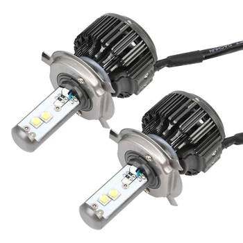 

H4 LED Lamp Bulbs 2pcs 30W 3600 LM 6000K Waterproof IP68 Car Headlight with 2 Lamps Accessories Connector Kit, DC 9-36V