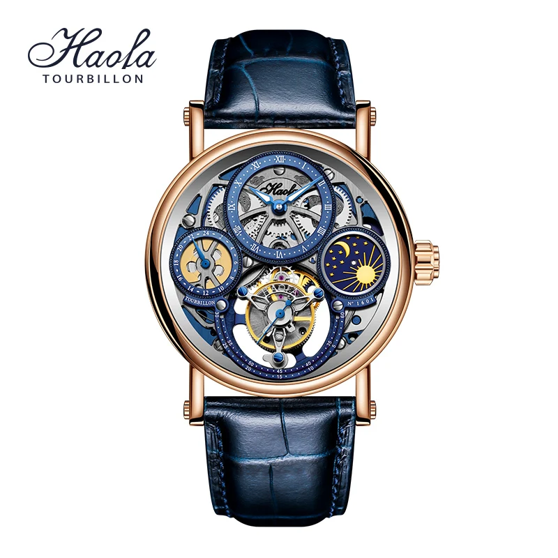 Рисунок 4 - Мужские часы с турбийоном Haofa Skeleton GMT