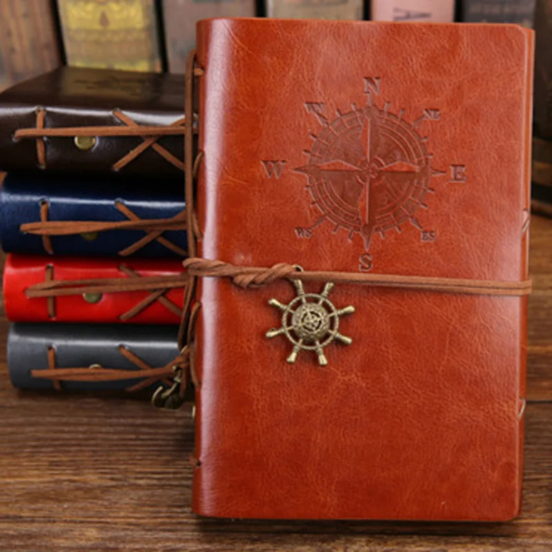 

Classic Journal Retro Diary Travel Notepad Notebook Leather Cover Writing Unlined Embossed