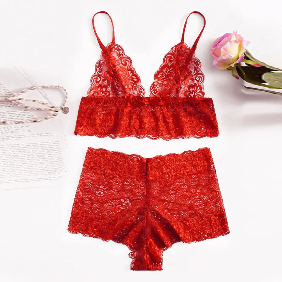 plus size red lace underwear