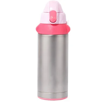 

Titanium Vacuum 600Ml Children'S Portable Water Bottle Kids Flask Cup Healthy Baby Tea Mugs Ice Powder + Rose Red + Silver