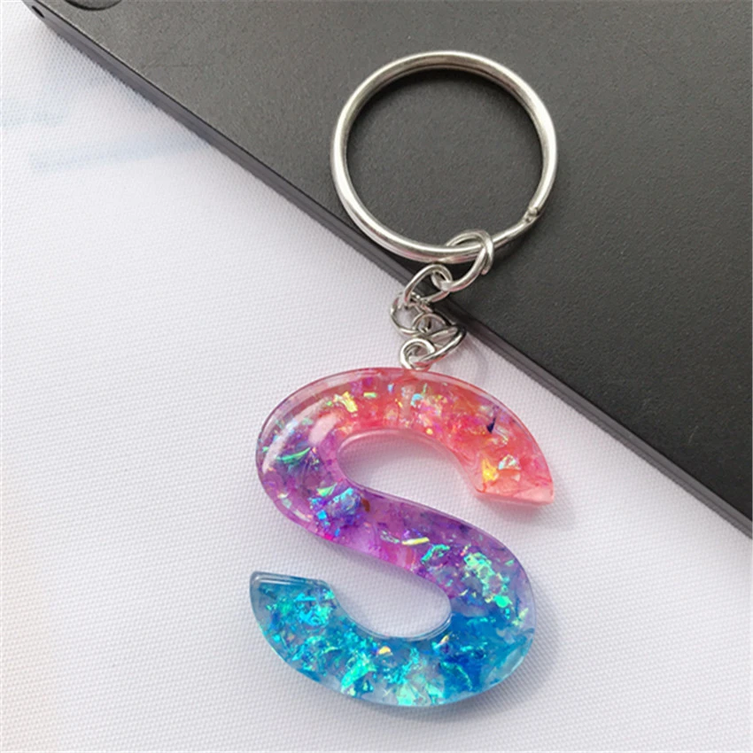 con degradado de letras en inglés mujer, de Charms para bolso, 1 ud.|Llaveros| - AliExpress