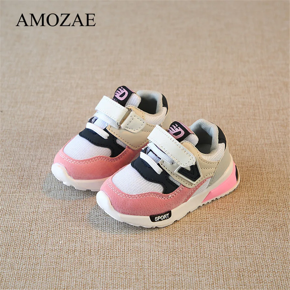 Children's Sport Shoes Spring Autumn New Fashion Breathable Kids Boys Net Shoes Girls Anti-Slippery Sneakers Baby Toddler
