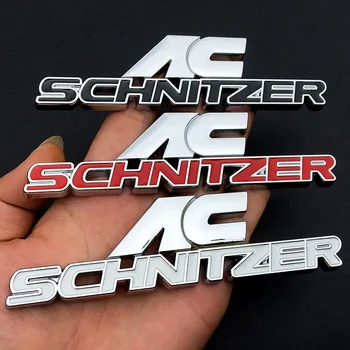 

3D Metal AC SHNITZER Emblem Sticker Car Badge Grille Badge Car Styling For BMW M 3 5 6 Z E E46 E39 E36 E34 X1 X3 Car Accessories