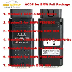 Yanhua мини ACDP программирования мастер уплотнительное кольцо для BMW полный посылка с Module1/2/3/4/7/8/11 всего 7 разрешения