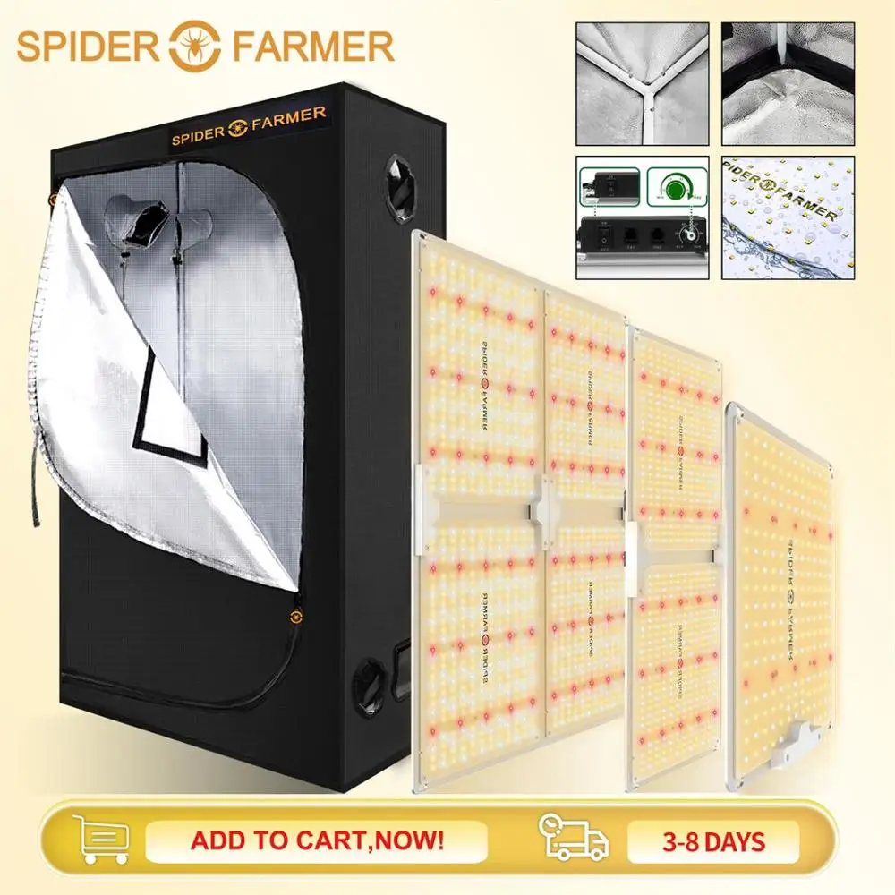SF 1000W 2000W 4000W Spider Farmer Full Spectrum Led Grow Light Samsungled Lm301D Meanwell Driver Quantum Board For Flower Plant