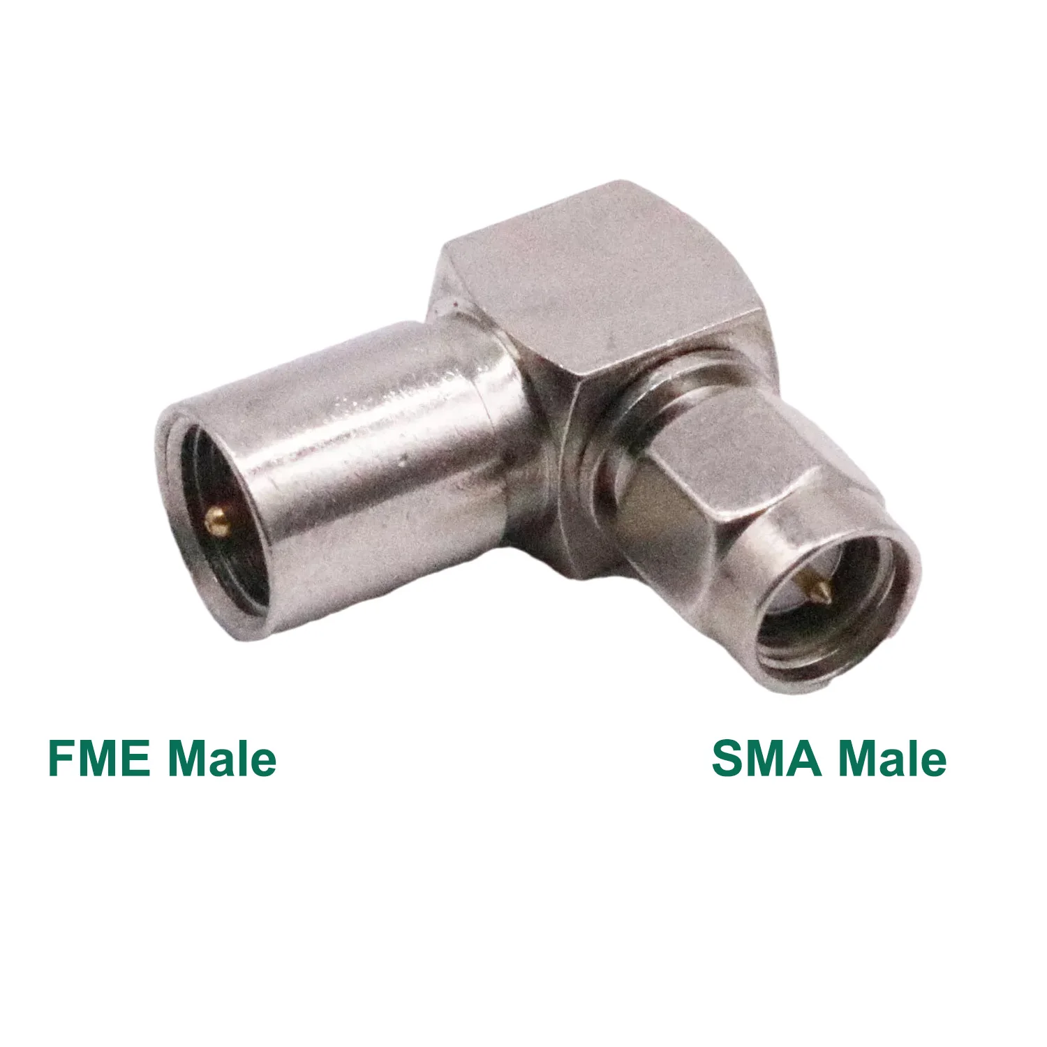 

10pcs FME Male Plug to SMA Male Right Angle RF Coax Coaxial Cable Adapter Connector Converter