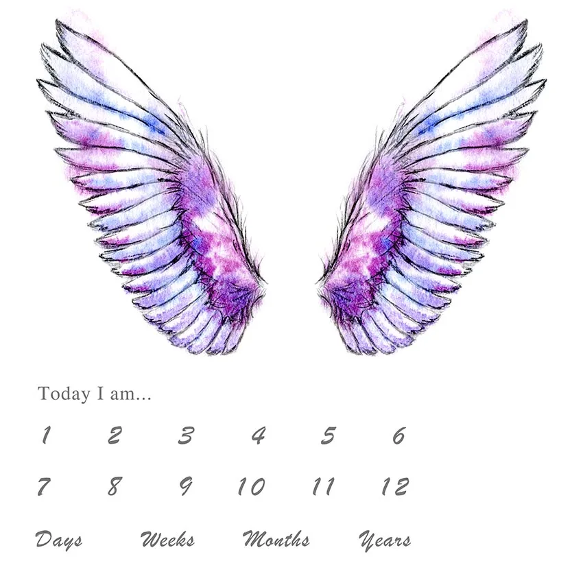 NeoBack Photography Backdrop Wings Calendar Background Photo Studio Portrait Baby Shower Wedding Prop Home Decoration Ad Kit | Электроника