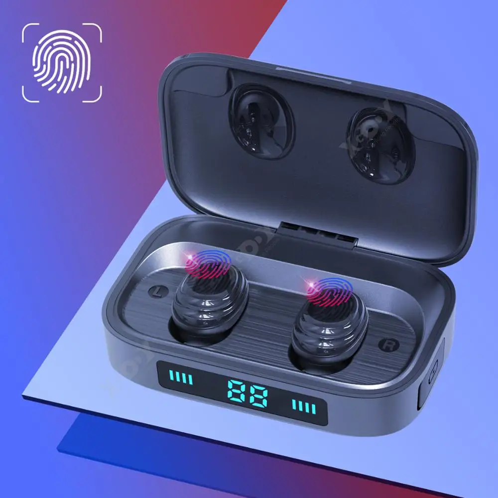 

TWS Wireless Earphone Bluetooth 5.0 Earphones Power Display Touch Control Sport Stereo Cordless Earbuds Headset Charging Box