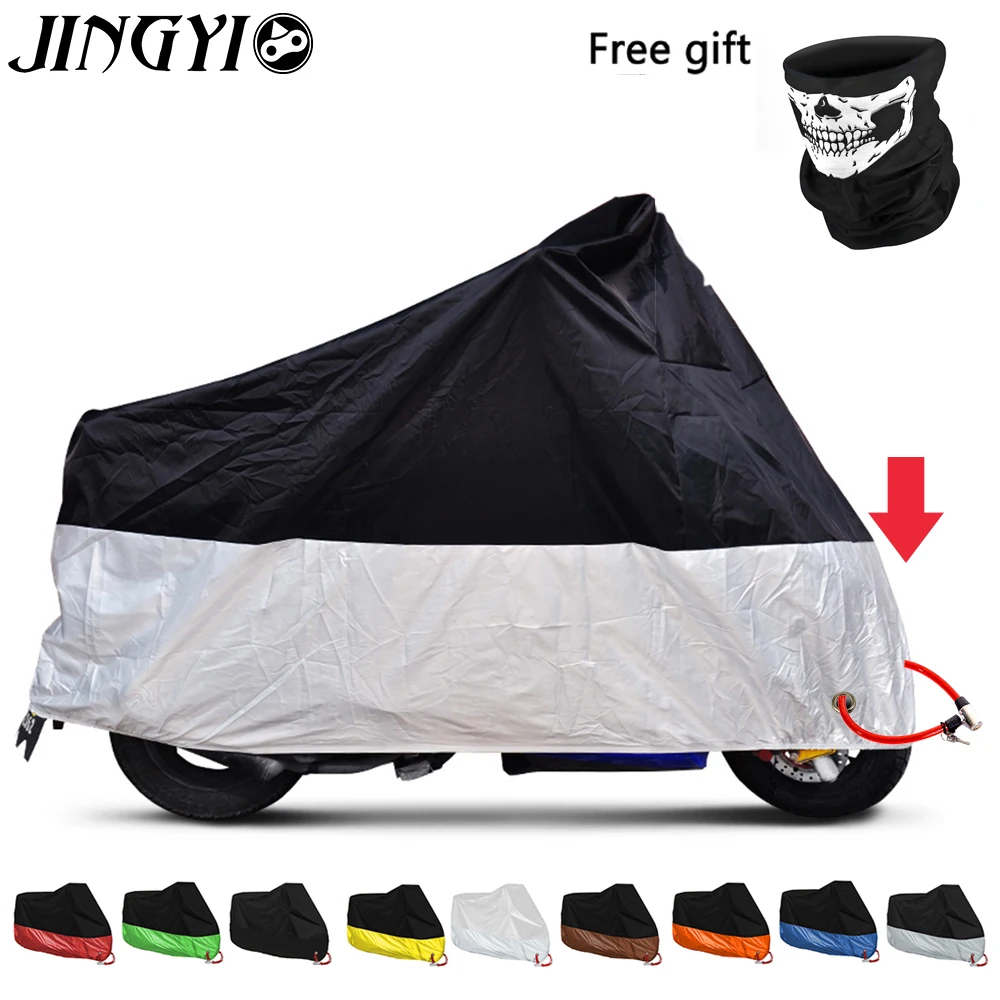 

JINGYI Motorcycle Covers Outdoor Anti-UV Motorbike Dust Proof Motor Bike Scooter Protector Covering Rain Cover For All Moto