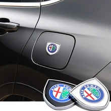 

Car Body Emblem Shield Decoration Decal Metal Trunk Sticker Accessories For Alfa Romeo Giulia Giulietta 159 156 MITO Stelvio 147