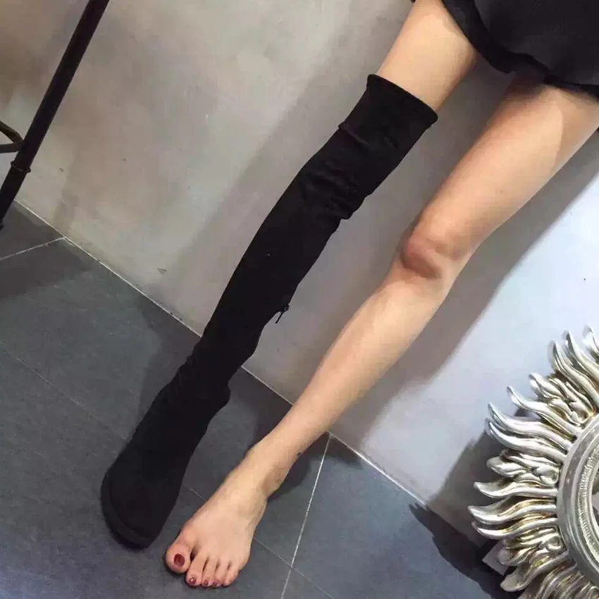 

Thin Overknee Elastic Boots Woman Non-slip With Boots Woman Boots