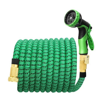 

75Ft Expandable Garden Water Hose Garden Hose with 3/4 Inch Strong Solid 9 Function Nozzle Expandable Hoses