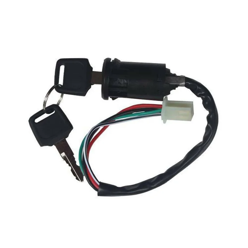 Motorcycle Keys Motorcycle Key Accessories Universal Motorbike Motorcycle Ignition Switch +2 Keys for Honda Kawasaki ATV Moto Accessories Motorbike Start Switch Door Locks