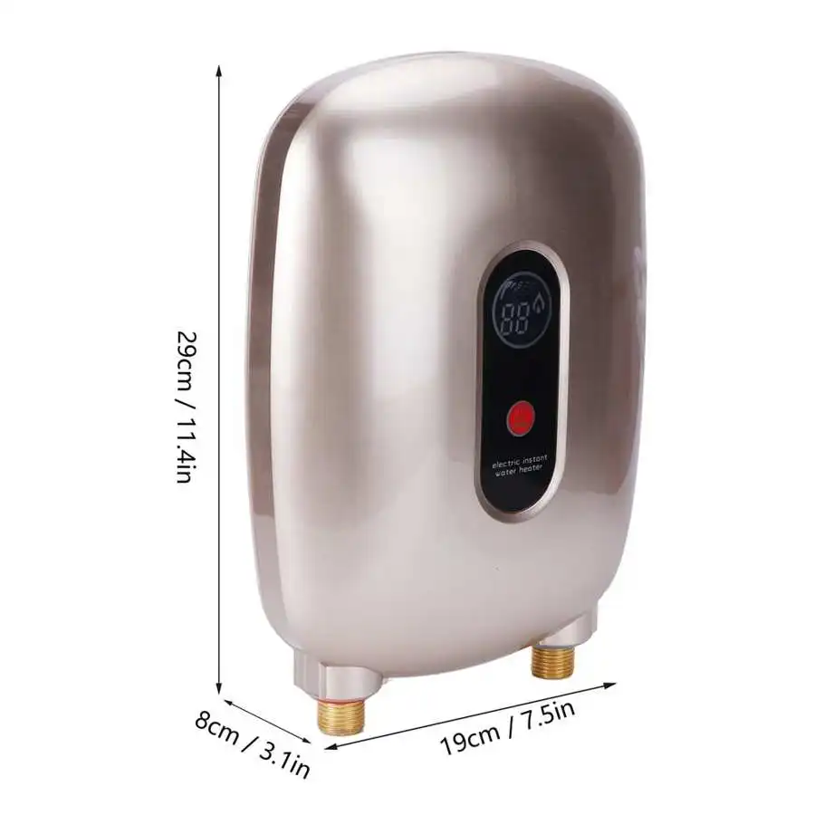 Electric Hot Water Heater Instant Water Heating Tankless Heater Temperature  Control Household Supplies Tool - AliExpress