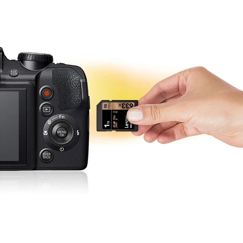 Lexar SD карта, карта памяти Micro SD 16 Гб оперативной памяти, 32 Гб встроенной памяти, 64 ГБ 128 ГБ 256 512 1 ТБ UHS-I флеш-карта 95 м/с Class10 633x для Камера