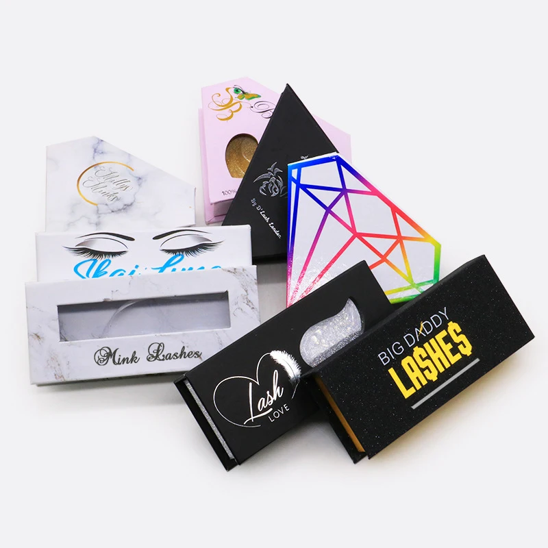  Custom Eyelashes Packing Boxes Gift box Lashes Package Customize Storage Cases Makeup Cosmetic Case