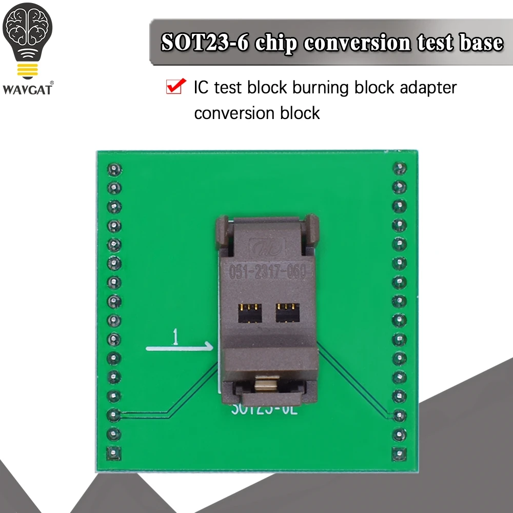 SOT23-6L SOT23 to DIP IC Programmeur Adaptateur Chip Test Socket SOT23-6L SOT23 to DIP IC Programmeur Adaptateur Chip Test Socket