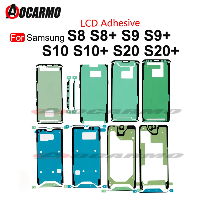 1 Pz Adesivo Per Samsung Galaxy S8 S9 S10 S20 S22 Plus S21 Fe S8 + S20 Ultra Front Lcd Screen Sticker Sostituzione Colla Impermeabile