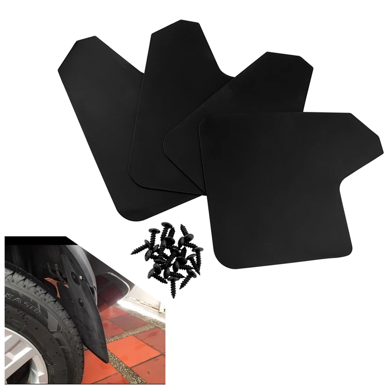 4pcs Universal Mud Flaps For Car Pickup Van Truck Mudflaps Mudguards