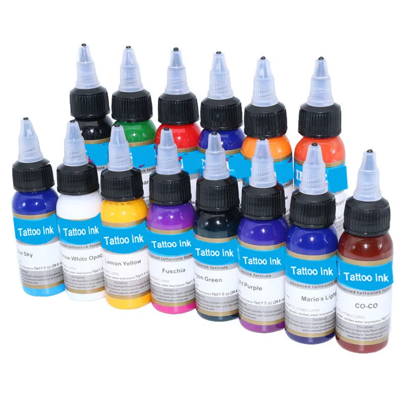 Tattoo-Inks-14-Colors-30ml-bottle-Tattoo-Pigment-Inks-Set-For-Body-Tattoo-Art-Kit-Free-Shipping-by-nani-2