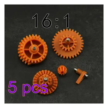 

MODIKER 5/10/20/50pcs 16:1 High Speed Nylon Gear Set for JM Gen.8 9 10 / Jingji SLR Water Gel Beads Blaster - Orange