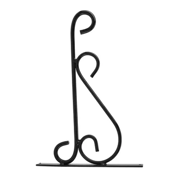 

Balcony Romantic Modern Patio Garden Flowerpot Bracket Iron Art European Style Wall Hanging Home Decor Easy Install Black