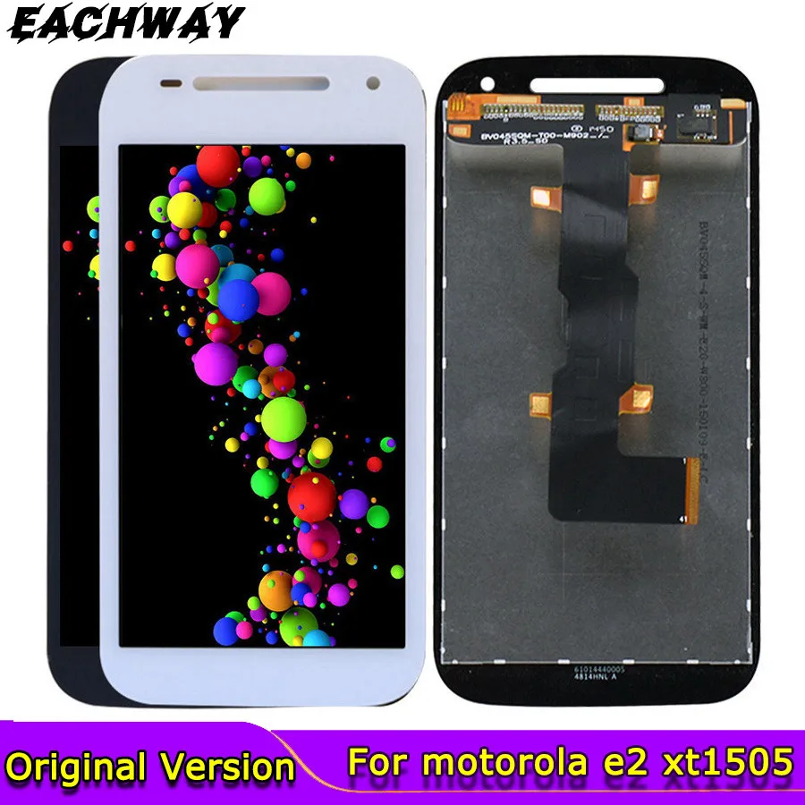 New Display For Motorola moto e2 xt1505 lcd display XT1524 XT1527 XT1511 touch screen digitizer full assembly replacement parts | Мобильные