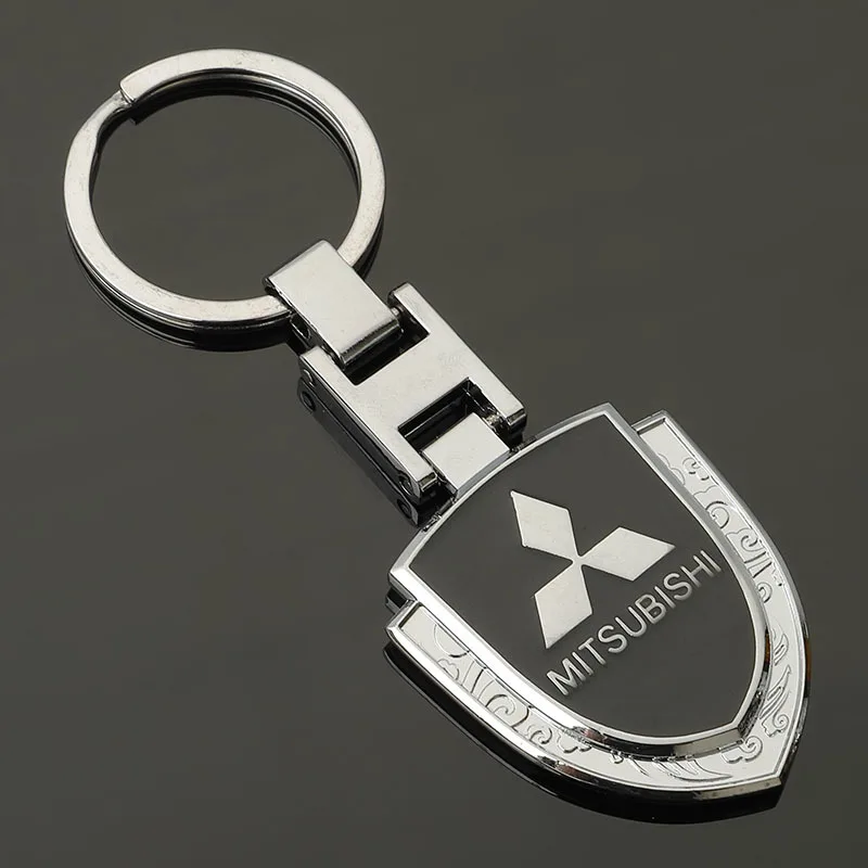 

Mitsubishi H buckle double-sided car logo metal key ring pendant