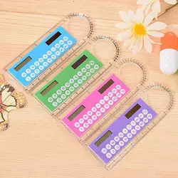 Colorful Transparent Display Calculators Ruler School Office Calculator Student Calculatrice Scientific Calculators Accessories