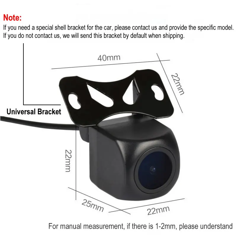 Car FishEyes Front Side Rear View Camera HD Reverse Backup Rear View Parking Camera CCD Night Vision Waterproof Universal