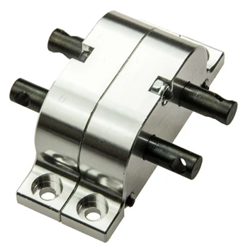 

Silver Transfer Case for 1:10 RC Crawler 1:14 Tamiya Truck SCX10 D90