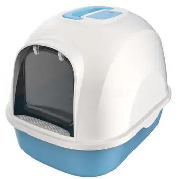 

All-enclosed Cat Litter Basin Large Cat Toilet Cat Litter Basin Anti-smelly Cat Litter Basin Anti-splashing Cat Litter Basin
