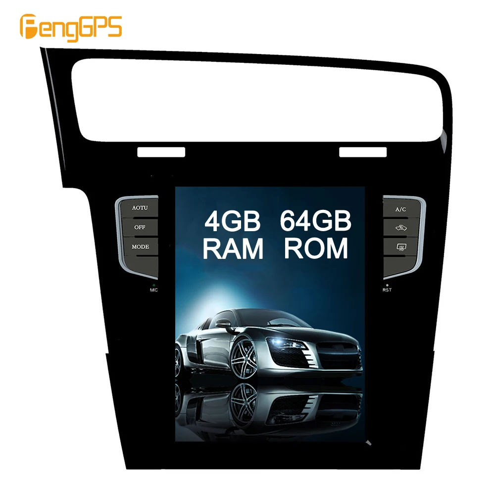 

6 Core 4G+64G Android 8.1 Tesla Vertical Screen for Volkswagen/VW GOLF 7 2013+ GPS Navigation Audio DVD Player 1920*1080 4K Unit