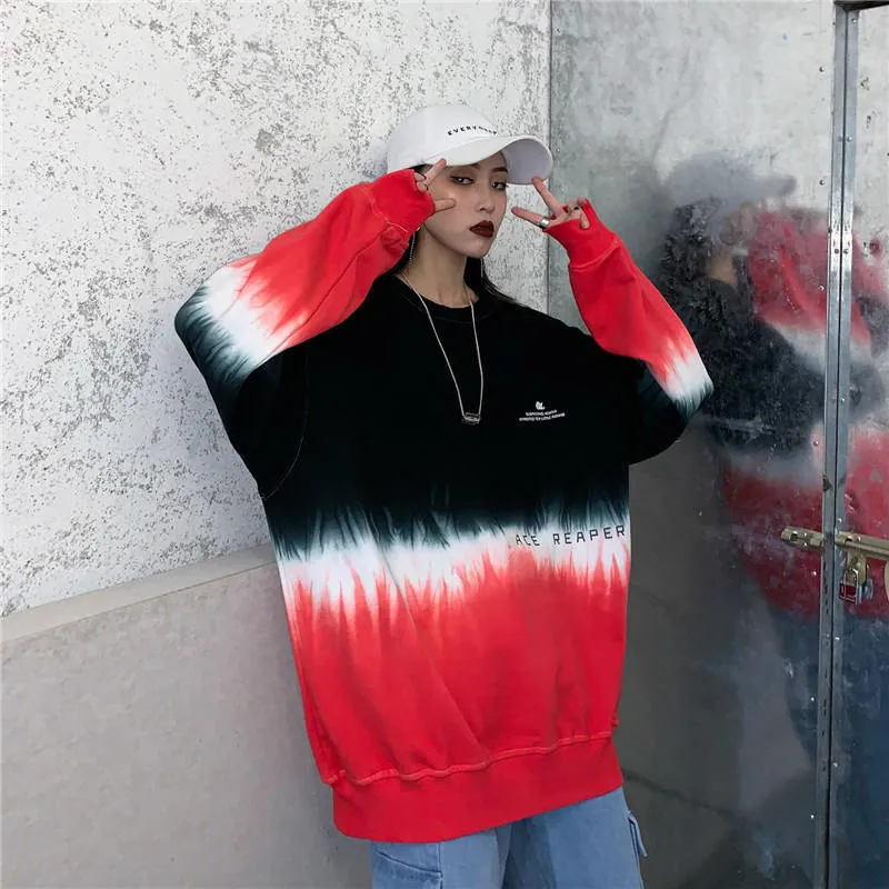 Женские Ulzzang толстовки, весенние толстовки Harajuku с принтом, свободные толстовки с длинным рукавом, модные толстовки для девочек, большие размеры