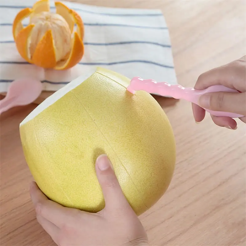 QueenTime 1 шт. пластиковая многофункциональная Овощечистка для фруктов грейпфрутовый нож для апельсина маракуйя киви сервировочная ложка Совок Кухонные инструменты
