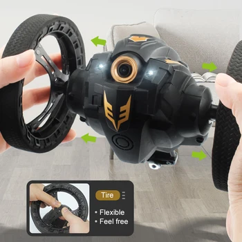 

Hot Selling TAW-C6 RC Bounce Car 2.4GHz Wireless Remote Control LED Lights 360 Degree Rotation Stunt Car for Kids LBV