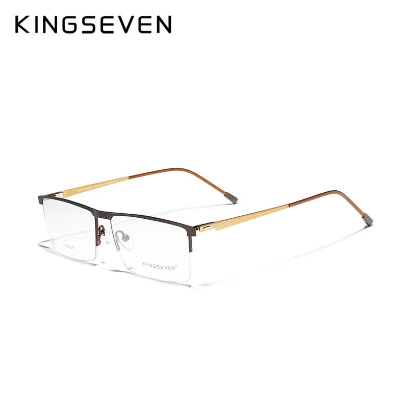 KINGSEVEN 2020 оптические очки из титанового сплава Мужские квадратные для