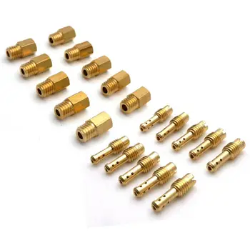 

10x Hex Type Hexadecimal Style Main Nozzle Main Jets + 10x TMS Pilot Jets High Quality For MIKUNI VM/TM/TMX VM22 Carburetor