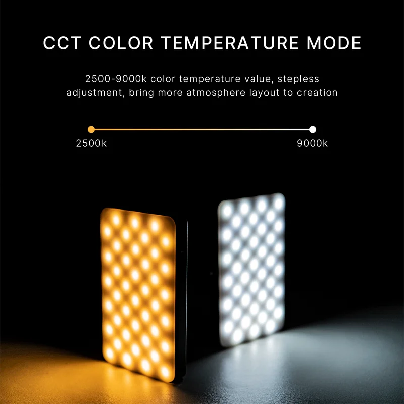 Ulanzi VL120 RGB 카메라 라이트(디퓨저 포함) 2500-9000K CRI 95+ 3100mAh LED 비디오 라이트 패널(카메라 폰 사진 조명용)