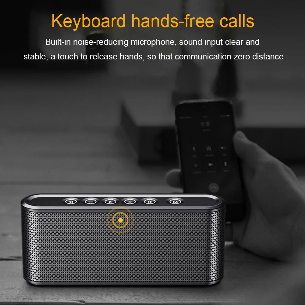 Музыка сенсорное управление бас беспроводная Поддержка TF карта мини громкий HIFI Bluetooth динамик домашний стерео сабвуфер внешний аккумулятор портативный