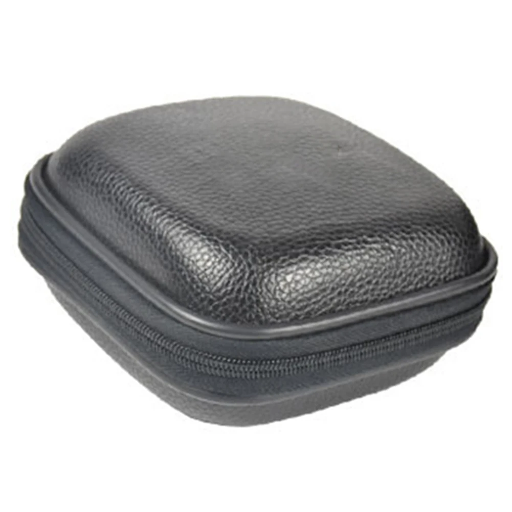Waterproof Anti Fall Fishing Bag Hard Shell Portable Zipper Shockproof Faux Leather Rod Storage Accessories Black Wear Resistant