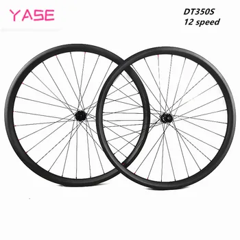 

YASE New 12 speed Carbon Mtb Bike Wheel Straight Pull 30.5x19.5mm tubeless DT 350S boost 110x15 148x12mm MTB Disc Brake Wheelset