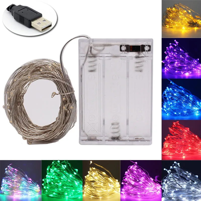 2019 новый 10 м USB СВЕТОДИОДНЫЙ светильник водонепроницаемый светодиодный медный