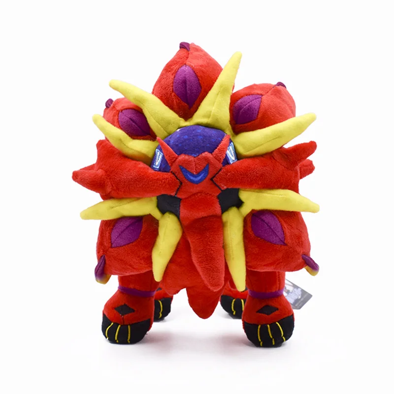 27cm Solgaleo red 3 стиля мультфильм Солнце Луна Solgaleo Lunala игрушечные животные плюш игрушки из японского аниме красный и белый Solgaleo фигурки кукол - Цвет: 27cm Solgaleo red